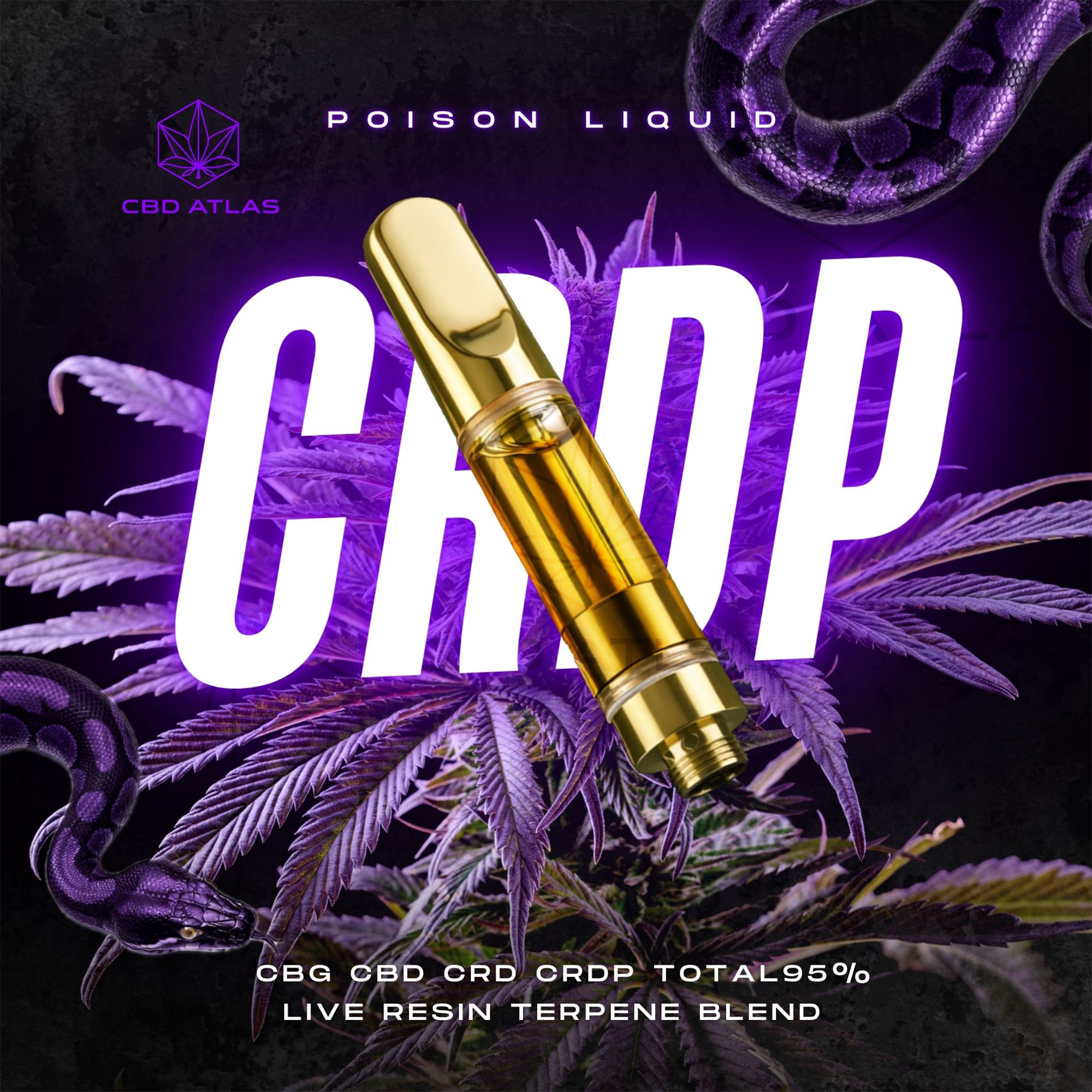 CRDPリキッド 高濃度95%｜CRD CBD CBG配合｜CBD ATLAS