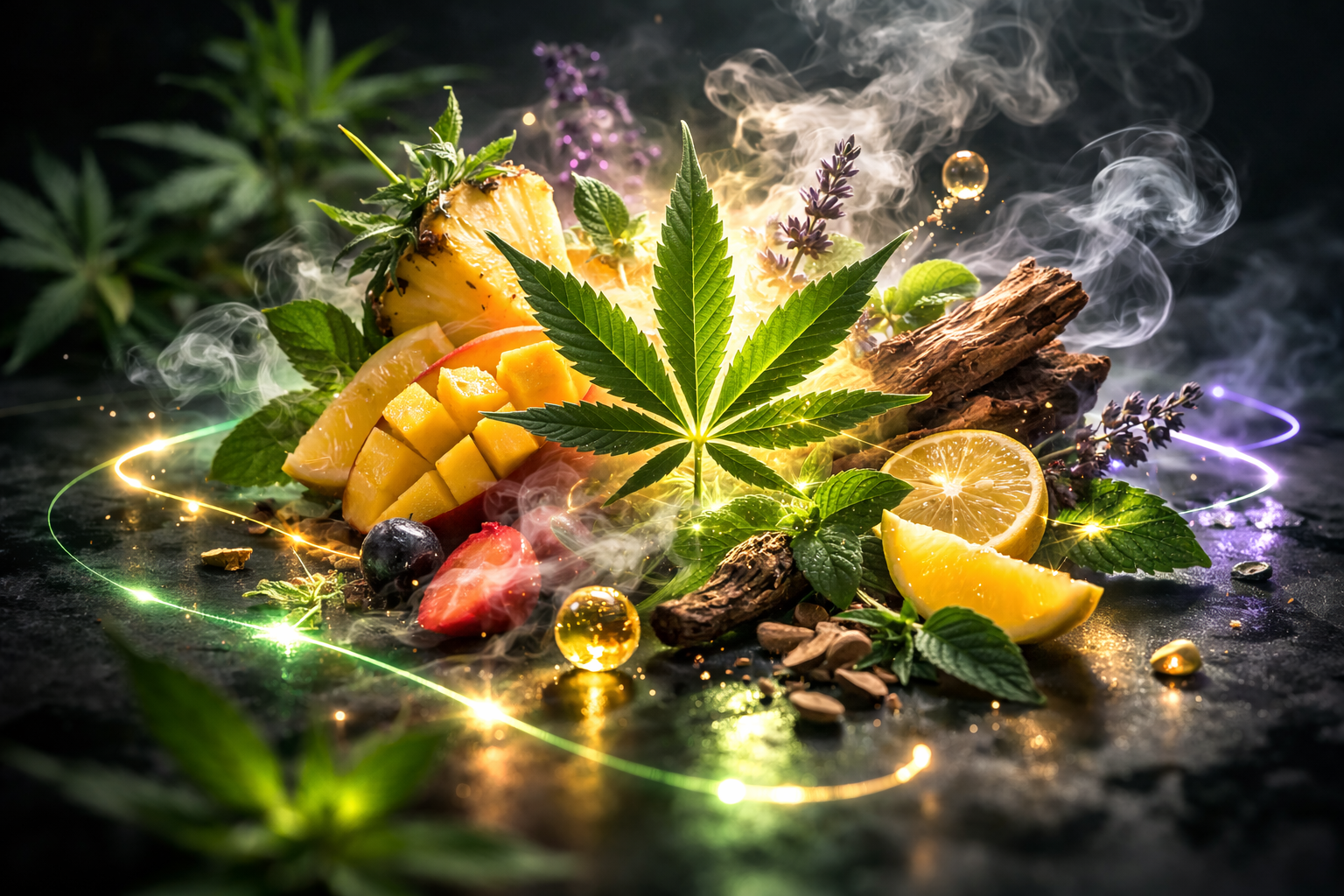 フルーツと植物のイメージ